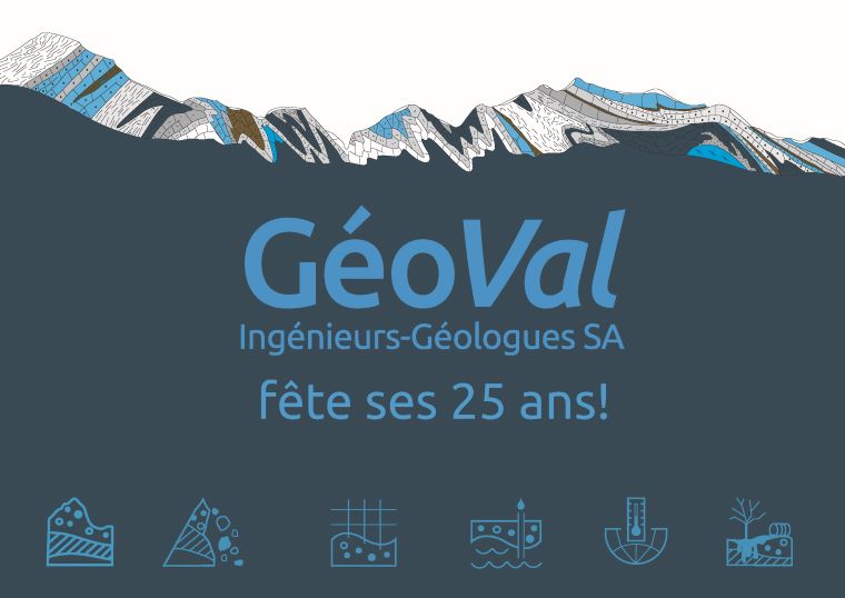 Créé en 1999 le bureau GéoVal SA et ses collaborateurs ont le plaisir de souffler leurs 25 bougies en 2024!